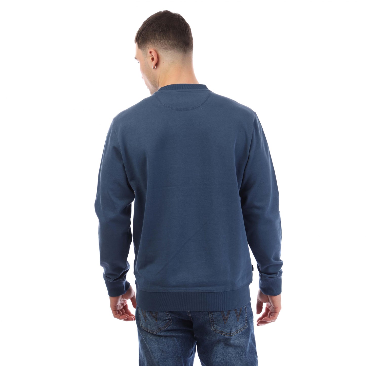 Blue - Lifestyle - Timberland Mens Established 1973 Embroidered Crew Neck Sweatshirt