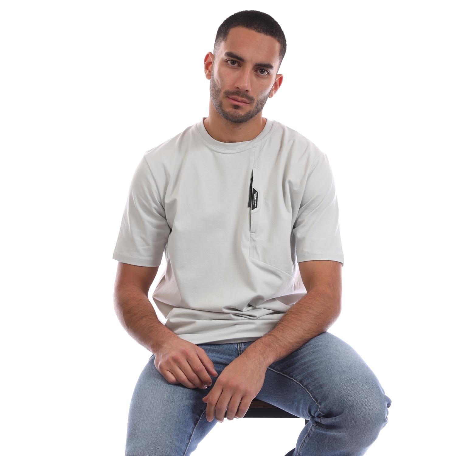 Grey - Pack Shot - Marshall Artist Mens Technica T-Shirt