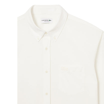 Cream - Lifestyle - Lacoste Mens Cotton Regular Shirt