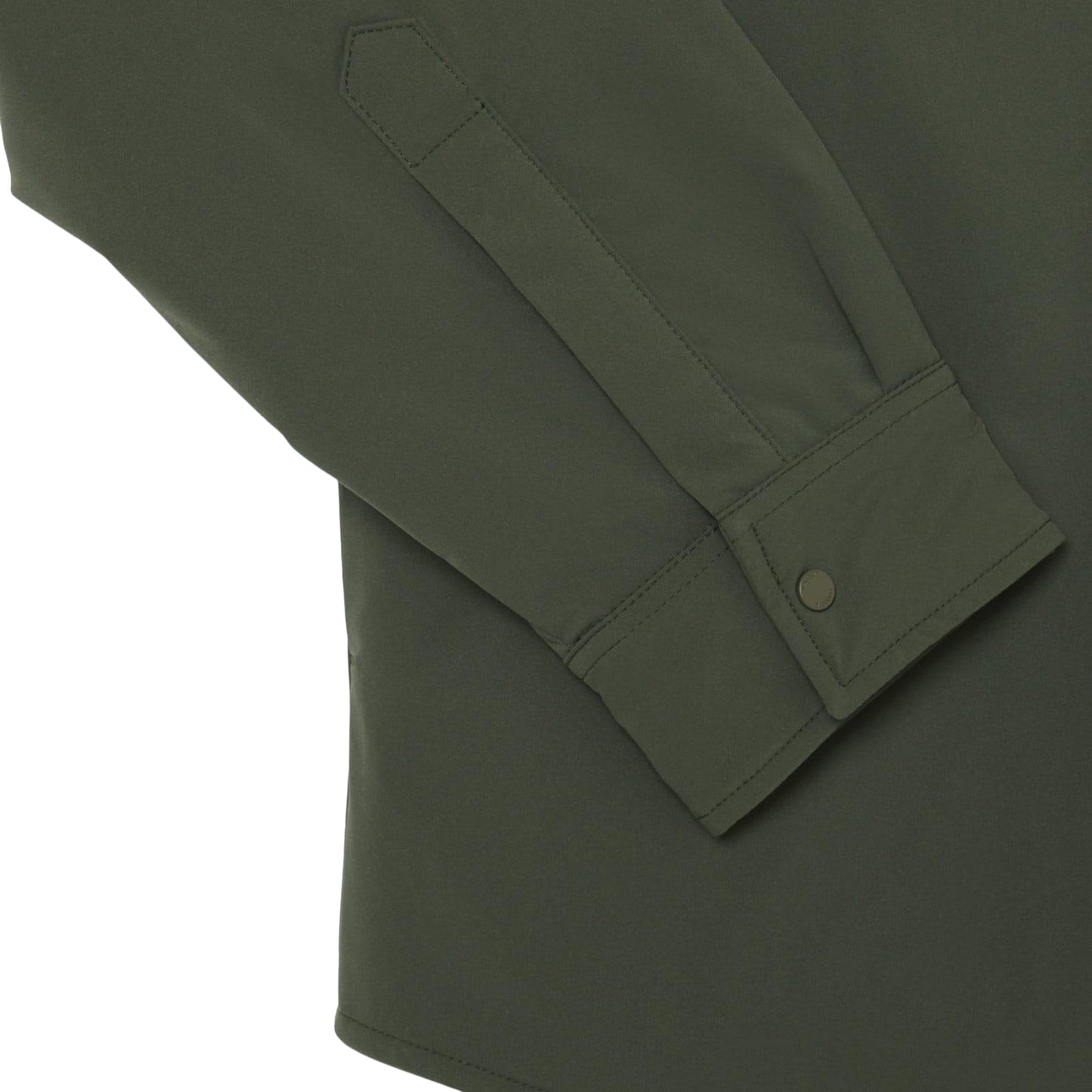 Green - Side - Lacoste Mens Quilted Water Repellent Overshirt