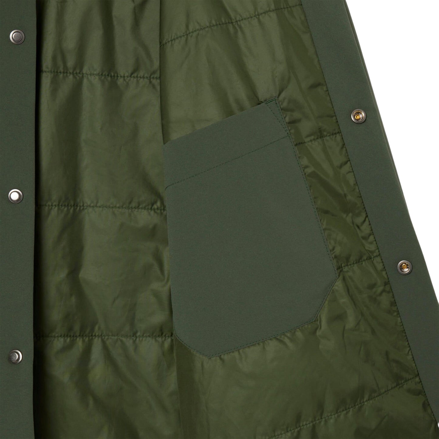 Green - Lifestyle - Lacoste Mens Quilted Water Repellent Overshirt