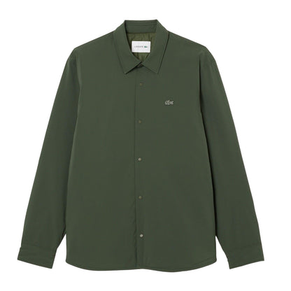 Green - Front - Lacoste Mens Quilted Water Repellent Overshirt