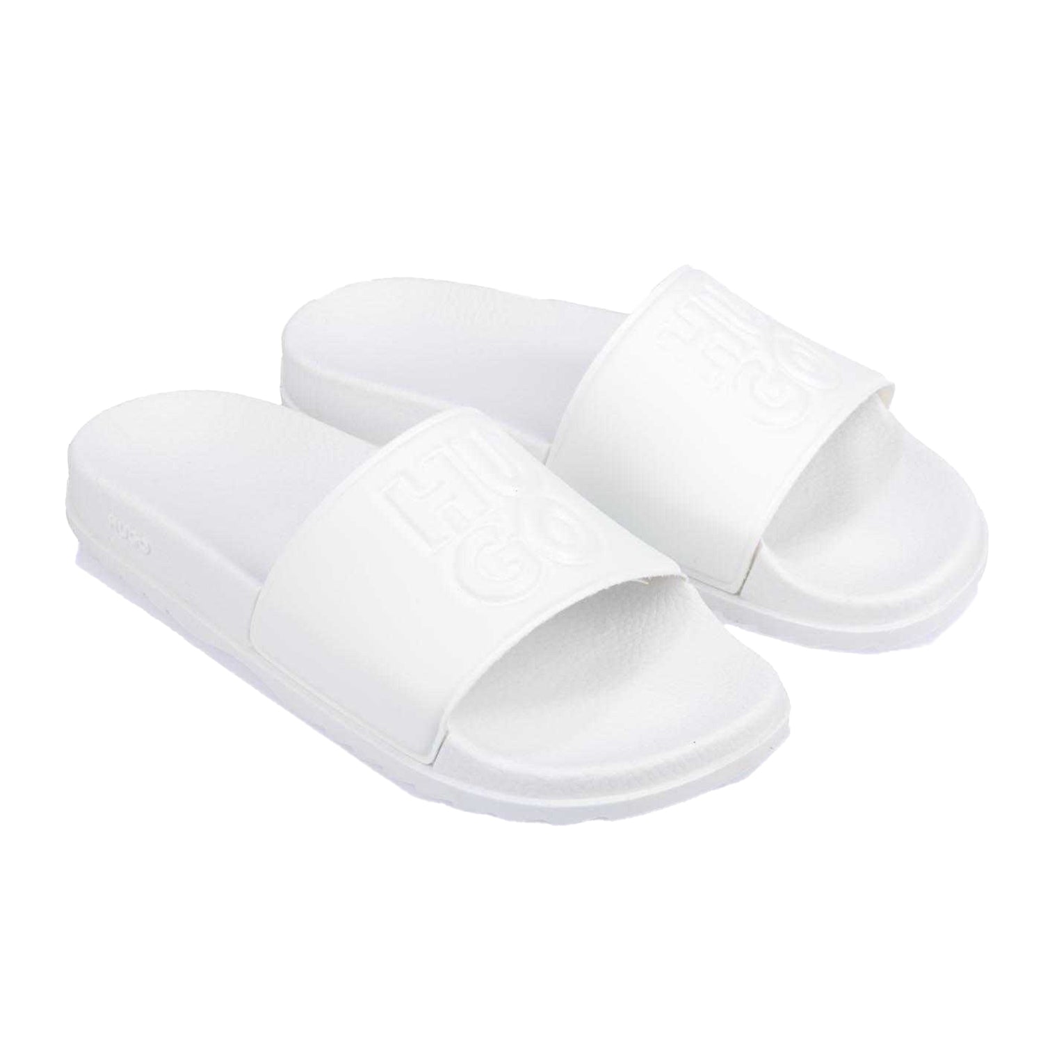 Natural - Front - Hugo Boss Womens-Ladies Match It Sliders