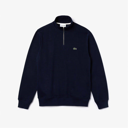 Navy - Lifestyle - Lacoste Mens Interlock Quarter Zip Sweatshirt