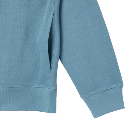 Blue - Side - Lacoste Mens Interlock Quarter Zip Sweatshirt