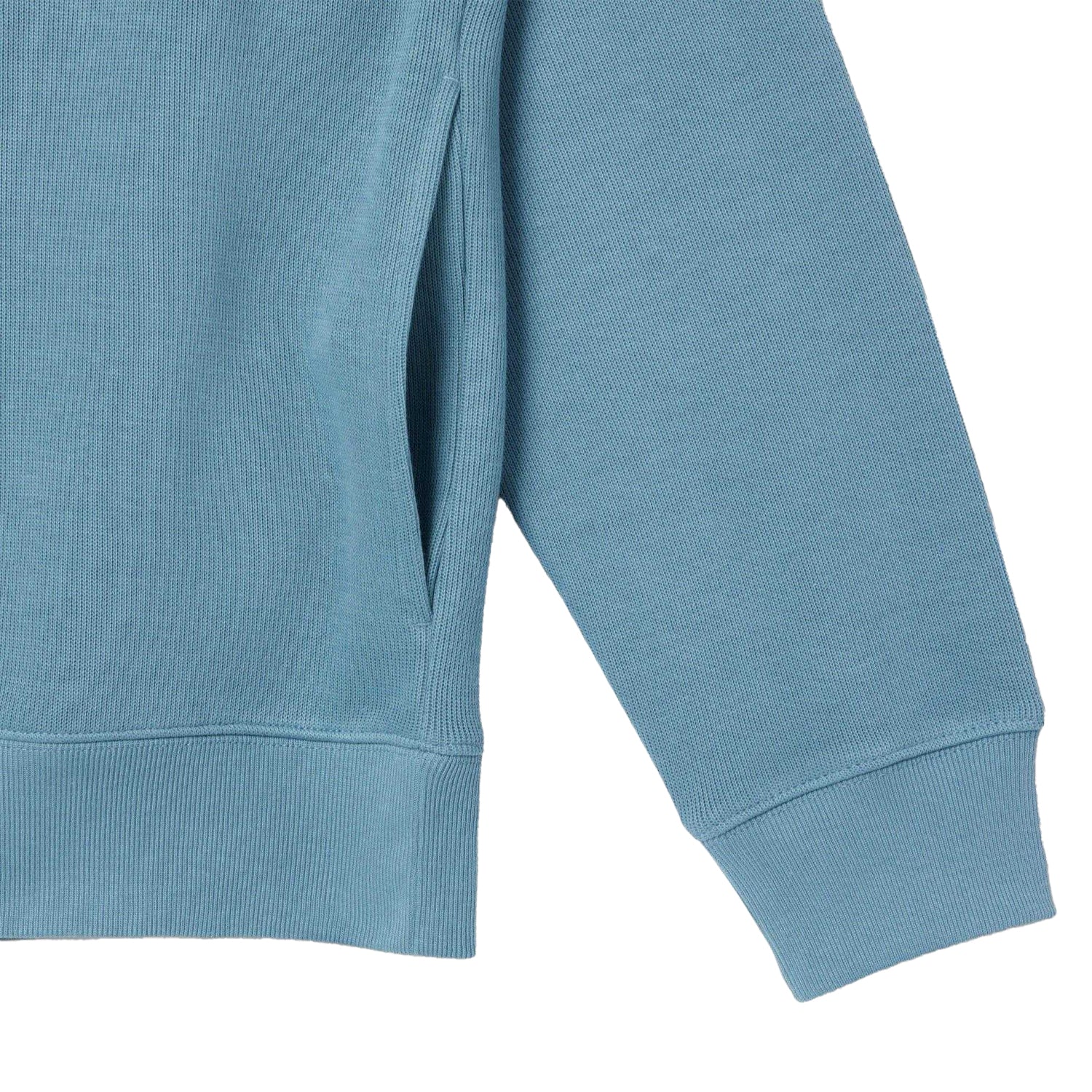 Blue - Side - Lacoste Mens Interlock Quarter Zip Sweatshirt