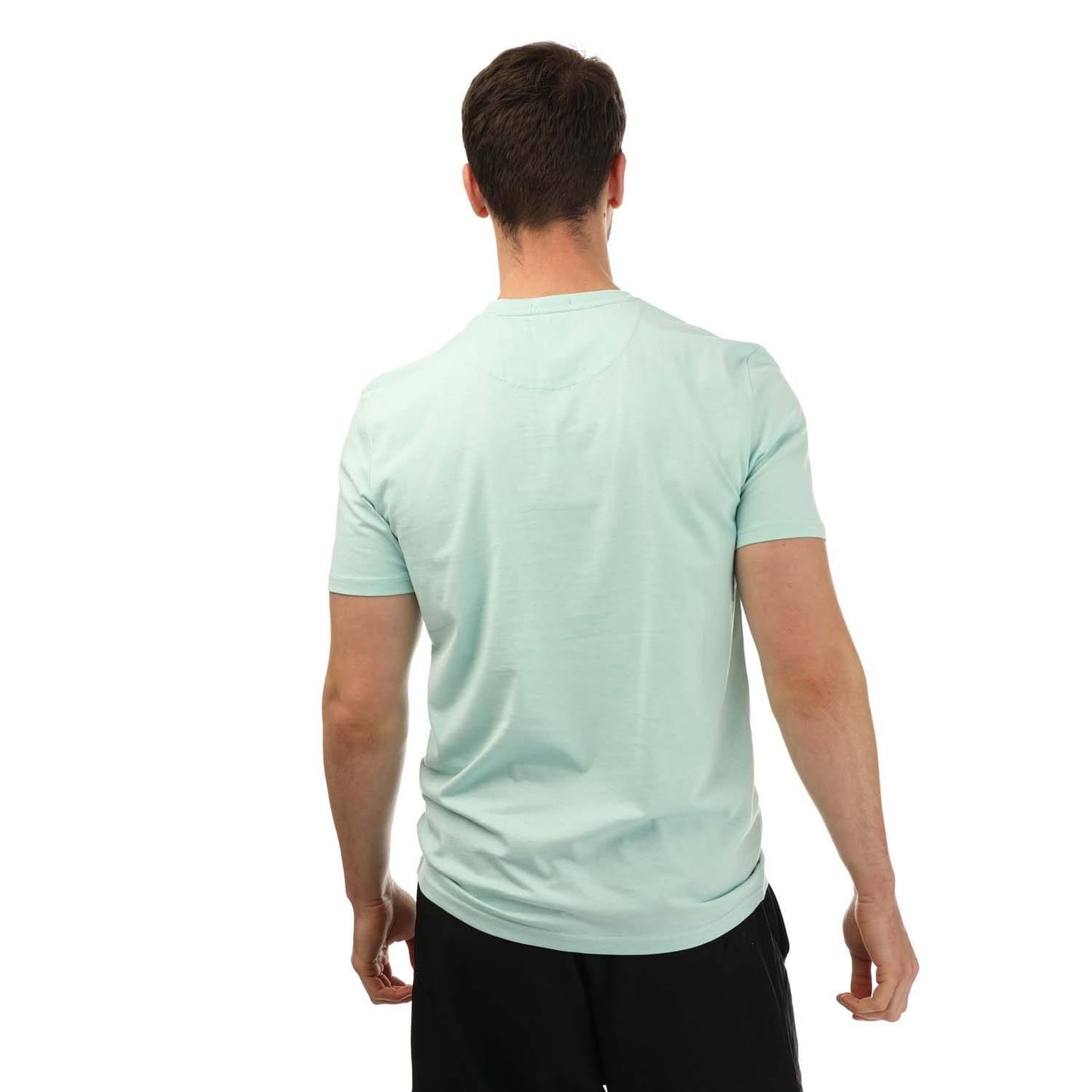 Aqua - Back - Weekend Offender Mens Crossword Colour Block T-Shirt