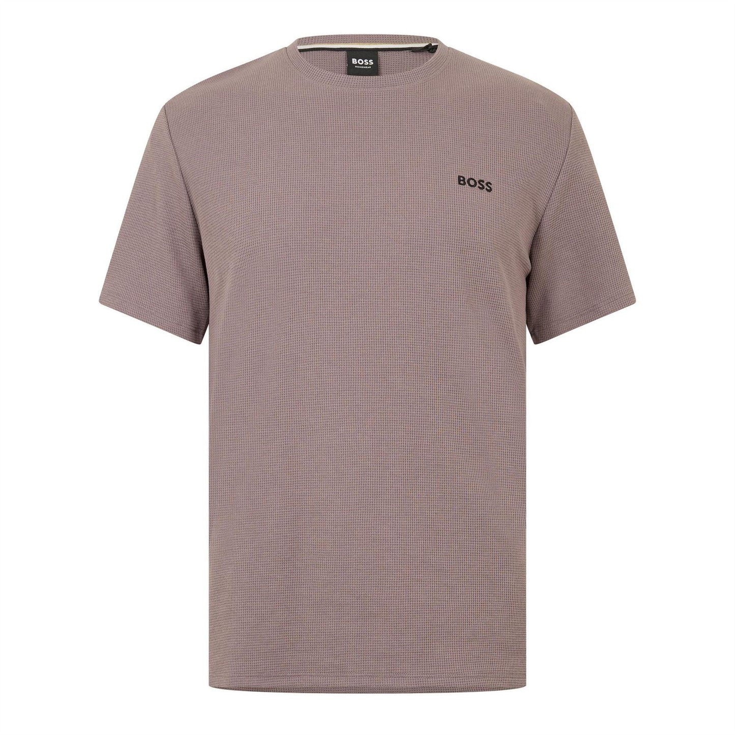 Mushroom - Front - Boss Mens Waffle Knit Pyjama Top