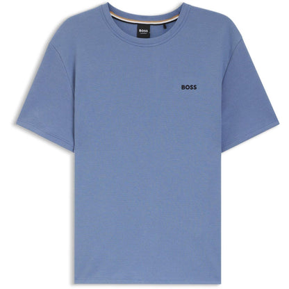 Pastel Blue - Front - Boss Mens Waffle Knit Pyjama Top