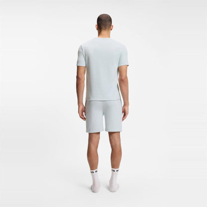 Light Blue - Side - Boss Mens Waffle Knit Pyjama Top