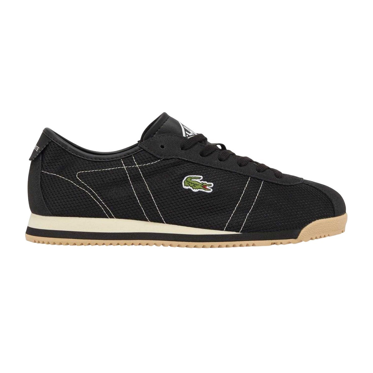 Black - Side - Lacoste Mens Club Suede Low Cut Trainers