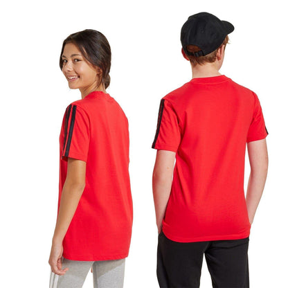 Ruby-Black - Side - Adidas Childrens-Kids Essentials T-Shirt