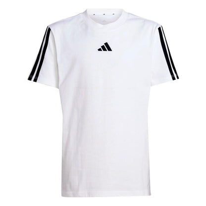 White-Black - Front - Adidas Childrens-Kids Essentials T-Shirt