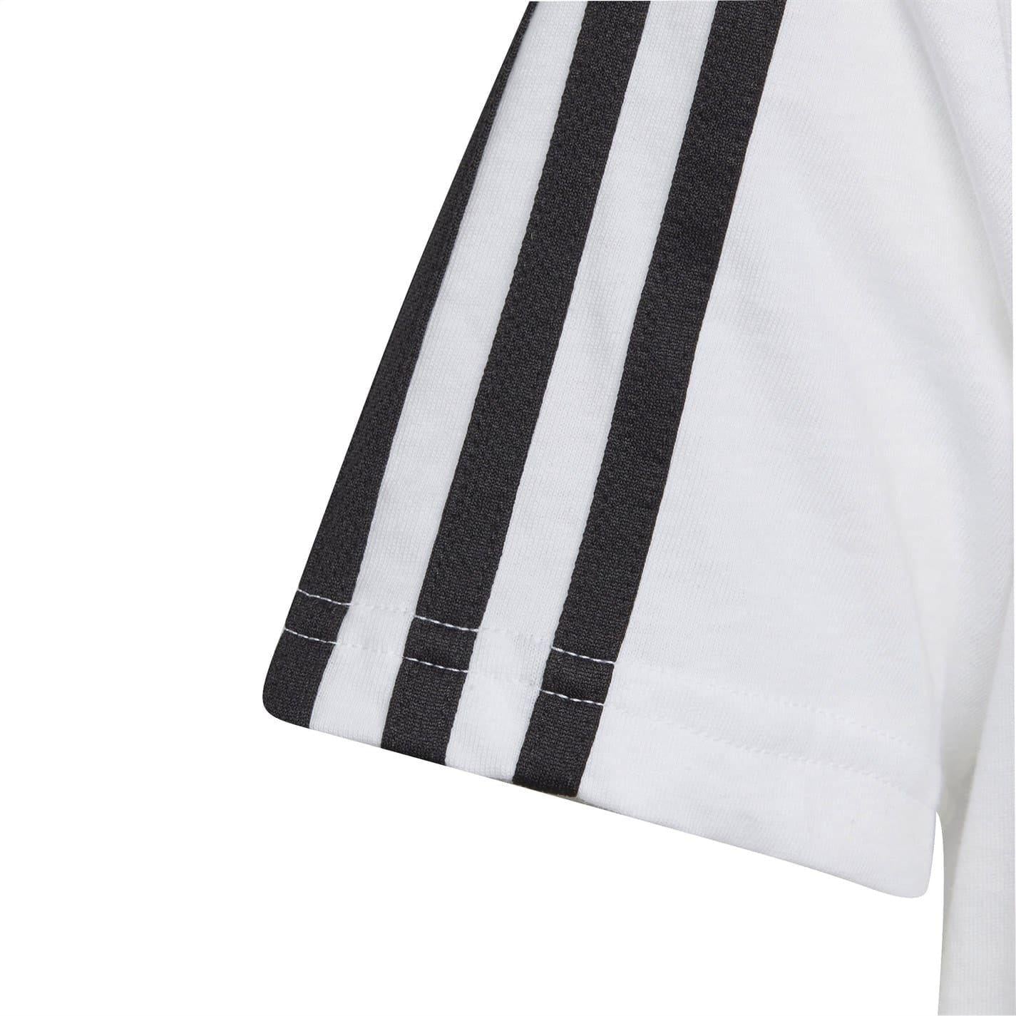 White-Black - Pack Shot - Adidas Childrens-Kids Essentials T-Shirt