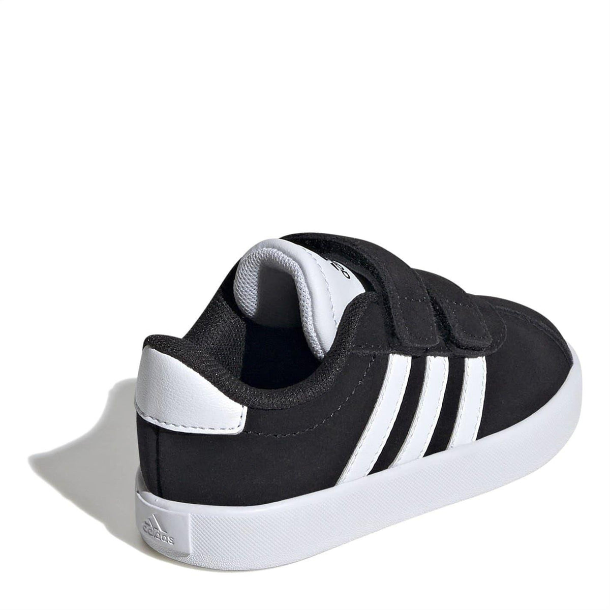 Black-White - Lifestyle - Adidas Childrens-Kids VL Court 3.0 Trainers