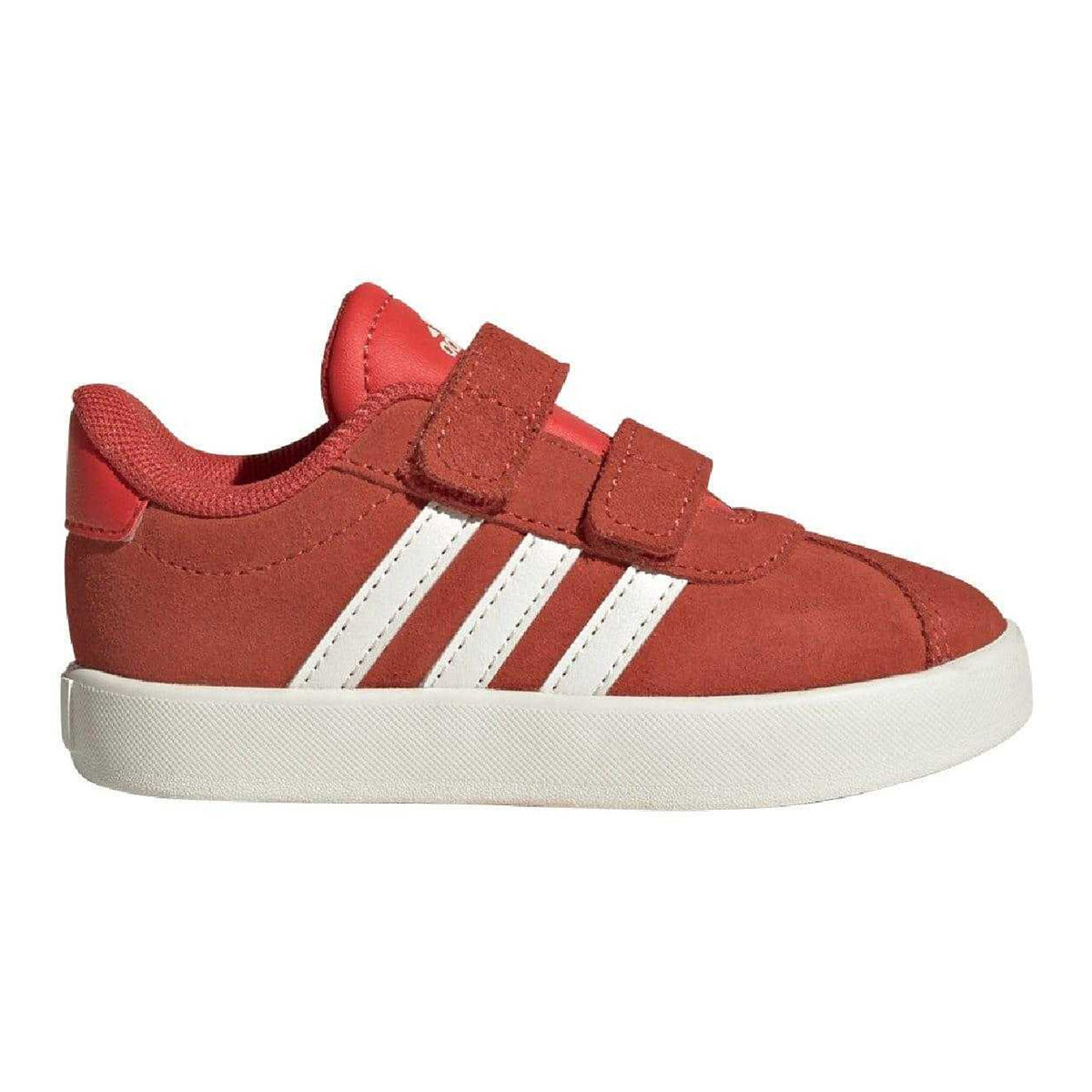 Red - Side - Adidas Childrens-Kids VL Court 3.0 Trainers