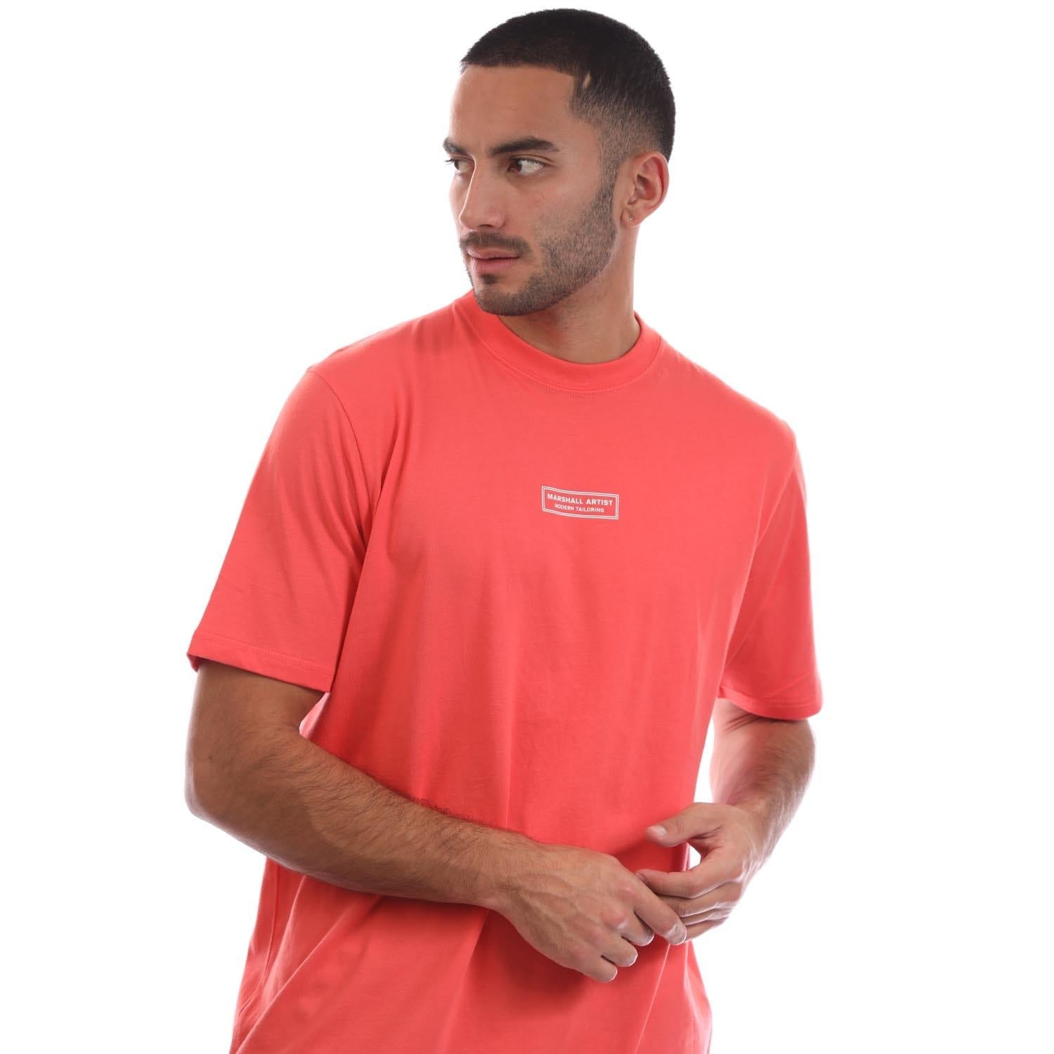 Orange - Side - Marshall Artist Mens Injection T-Shirt