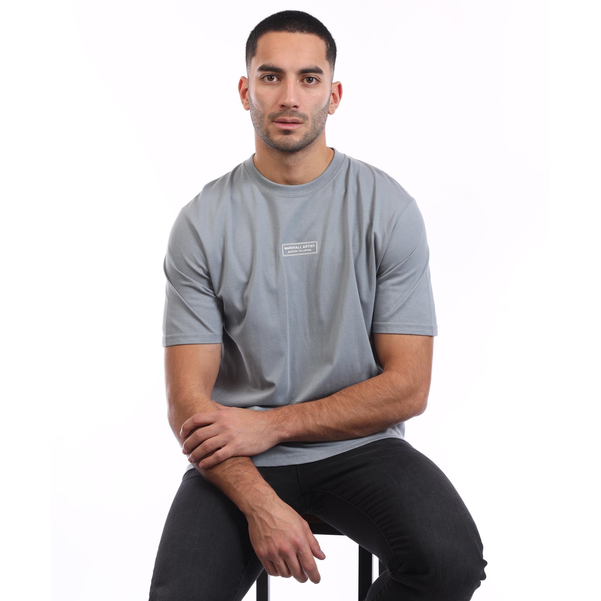 Grey - Lifestyle - Marshall Artist Mens Injection T-Shirt