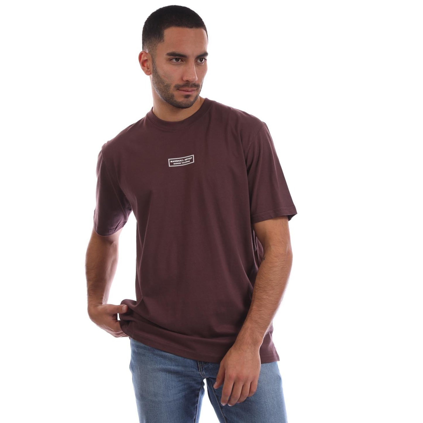Dark Purple - Front - Marshall Artist Mens Injection T-Shirt