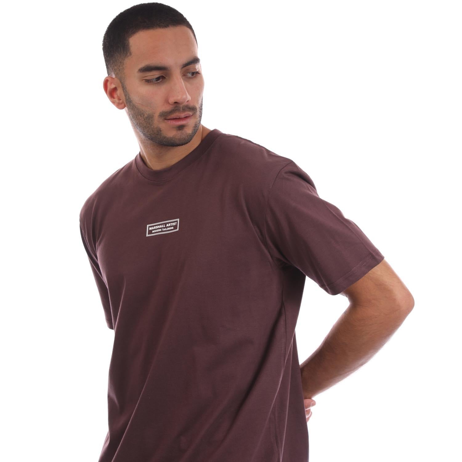 Dark Purple - Side - Marshall Artist Mens Injection T-Shirt