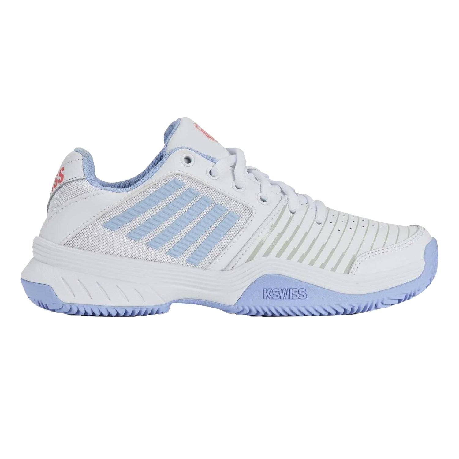 Light Blue - Side - K-Swiss Womens-Ladies Court Express HB Synthetic Leather Tennis Shoes