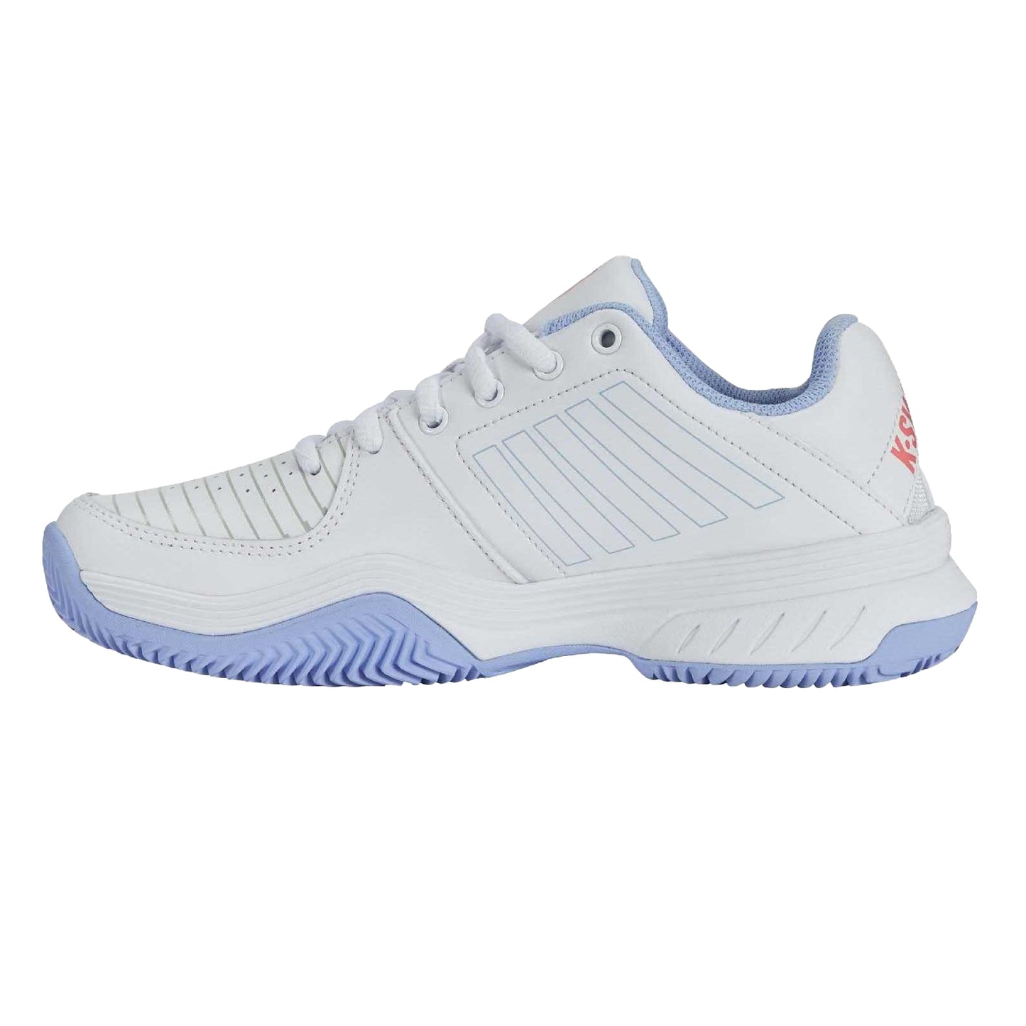 Light Blue - Lifestyle - K-Swiss Womens-Ladies Court Express HB Synthetic Leather Tennis Shoes