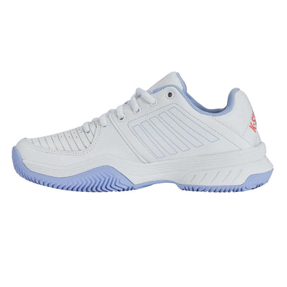 Light Blue - Lifestyle - K-Swiss Womens-Ladies Court Express HB Synthetic Leather Tennis Shoes