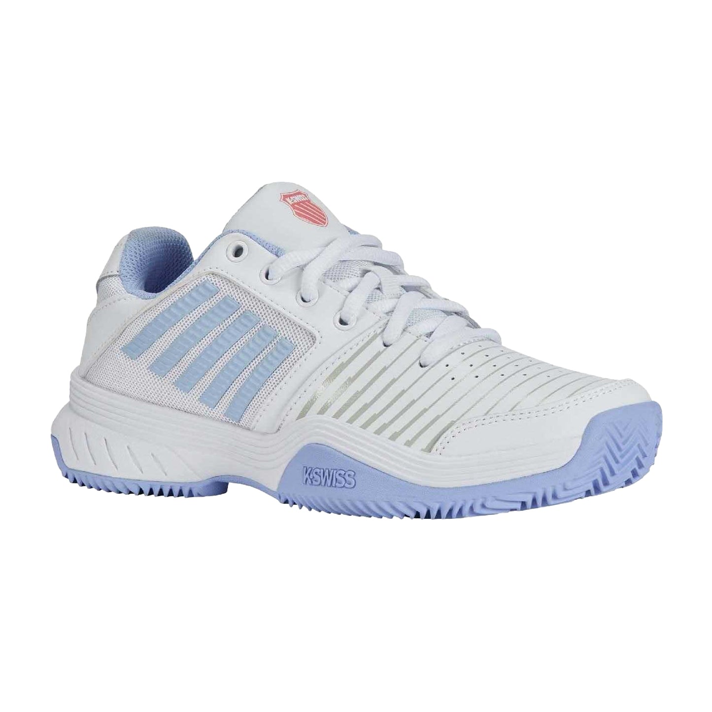 Light Blue - Front - K-Swiss Womens-Ladies Court Express HB Synthetic Leather Tennis Shoes