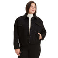 Black - Side - Levis Womens-Ladies Ex-Boyfriend Sherpa Trucker Jacket