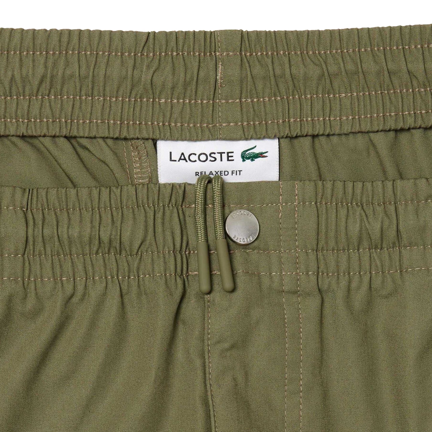 Green - Lifestyle - Lacoste Mens Poplin Relaxed Fit Shorts