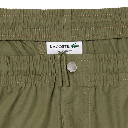 Green - Lifestyle - Lacoste Mens Poplin Relaxed Fit Shorts