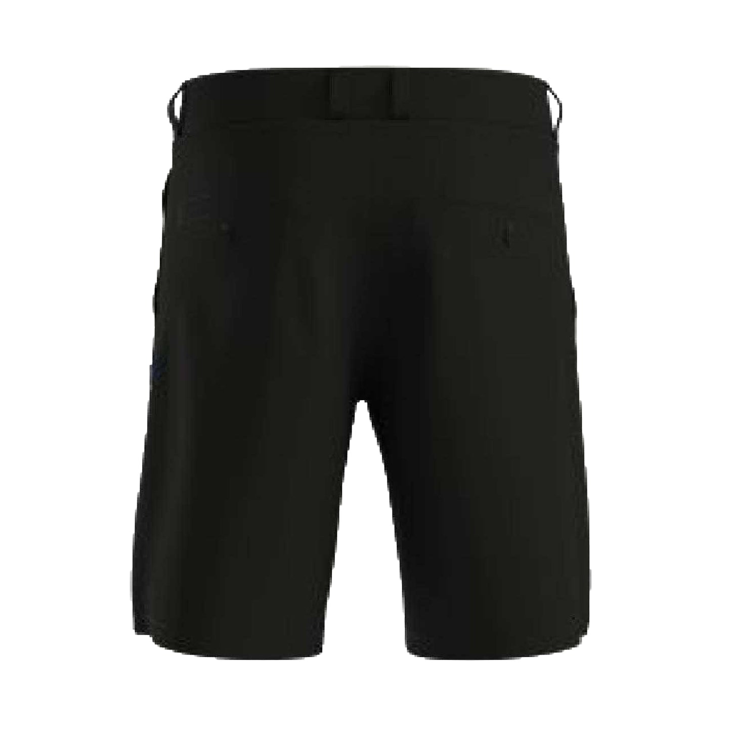 Black - Back - Hugo Mens Dante242 Cotton Twill Regular Shorts