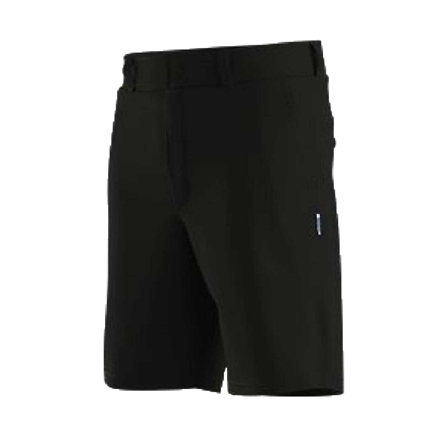 Black - Side - Hugo Mens Dante242 Cotton Twill Regular Shorts