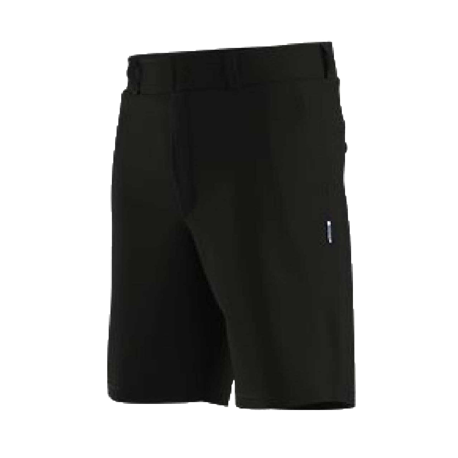 Black - Side - Hugo Mens Dante242 Cotton Twill Regular Shorts