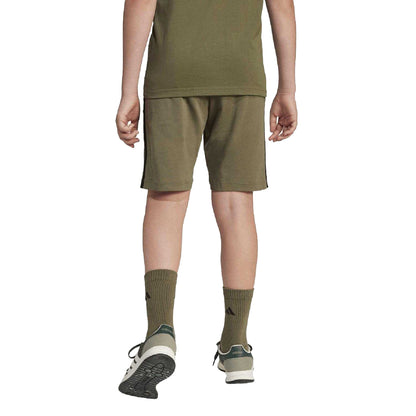 Olive - Back - Adidas Childrens-Kids Essentials Shorts