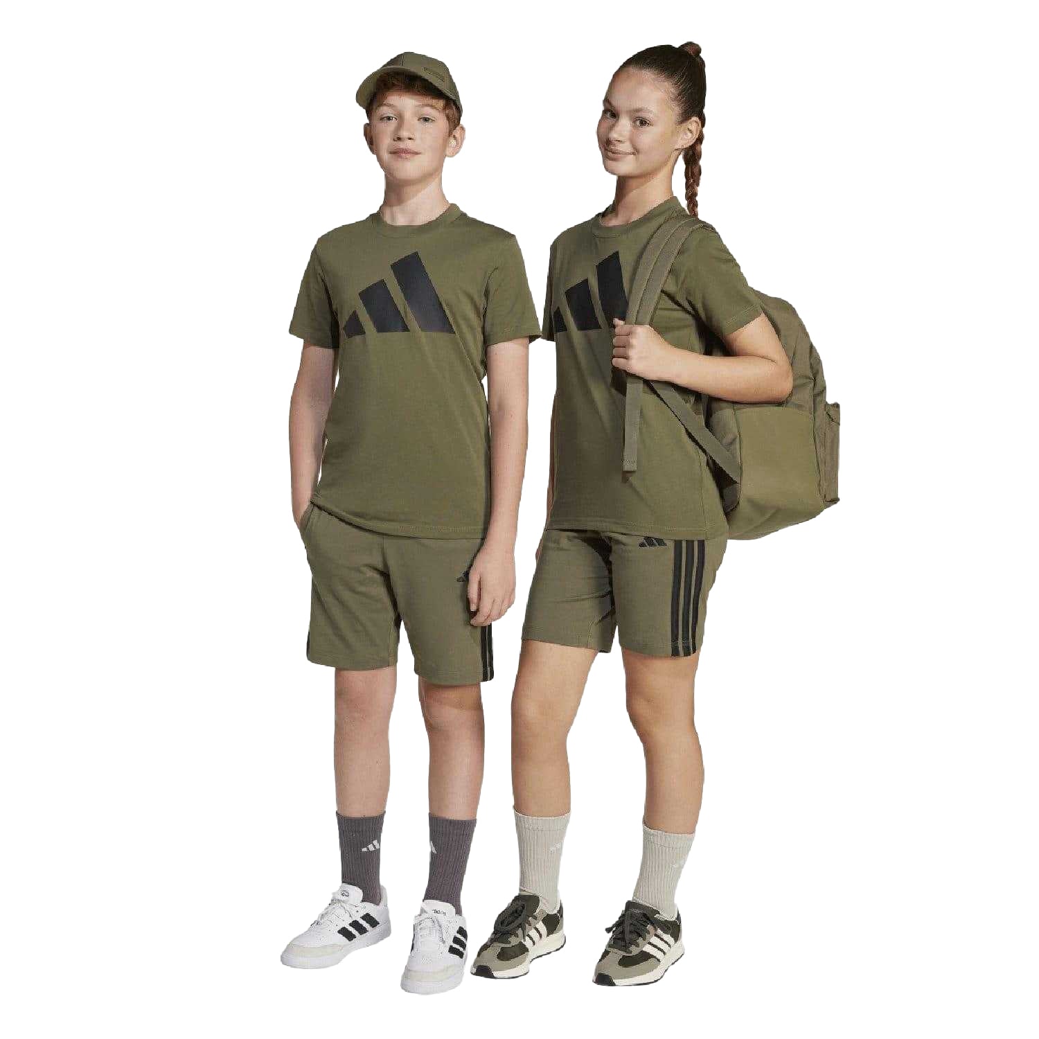 Olive - Lifestyle - Adidas Childrens-Kids Essentials Shorts