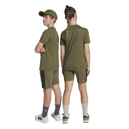 Olive - Pack Shot - Adidas Childrens-Kids Essentials Shorts