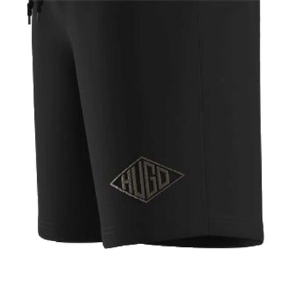 Black - Side - Hugo Mens Damtus Embroidered Logo Shorts