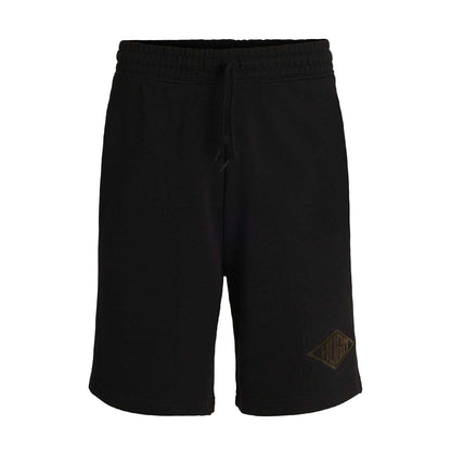 Black - Front - Hugo Mens Damtus Embroidered Logo Shorts