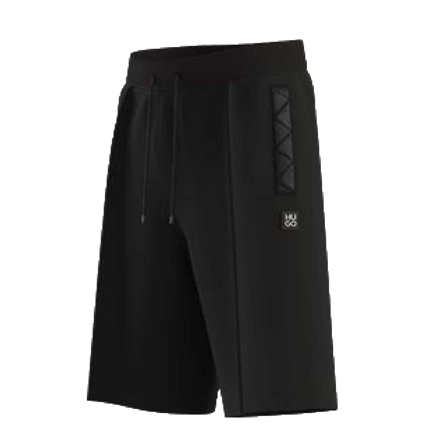 Black - Side - Hugo Mens Dilmos Pintuck Shorts