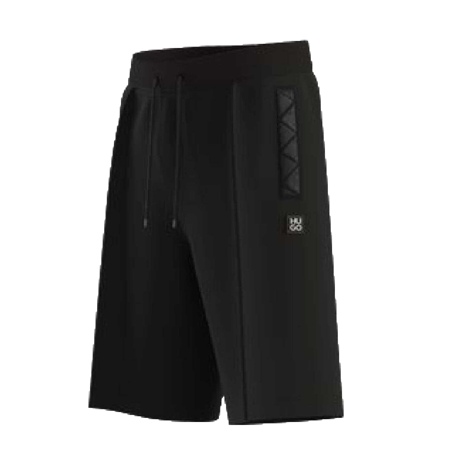 Black - Side - Hugo Mens Dilmos Pintuck Shorts