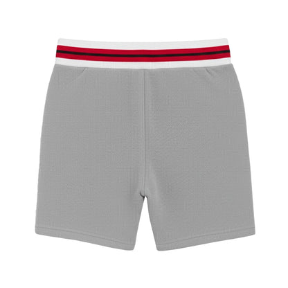 Grey - Back - Hugo Mens Jaxon Contrast Waistband Shorts