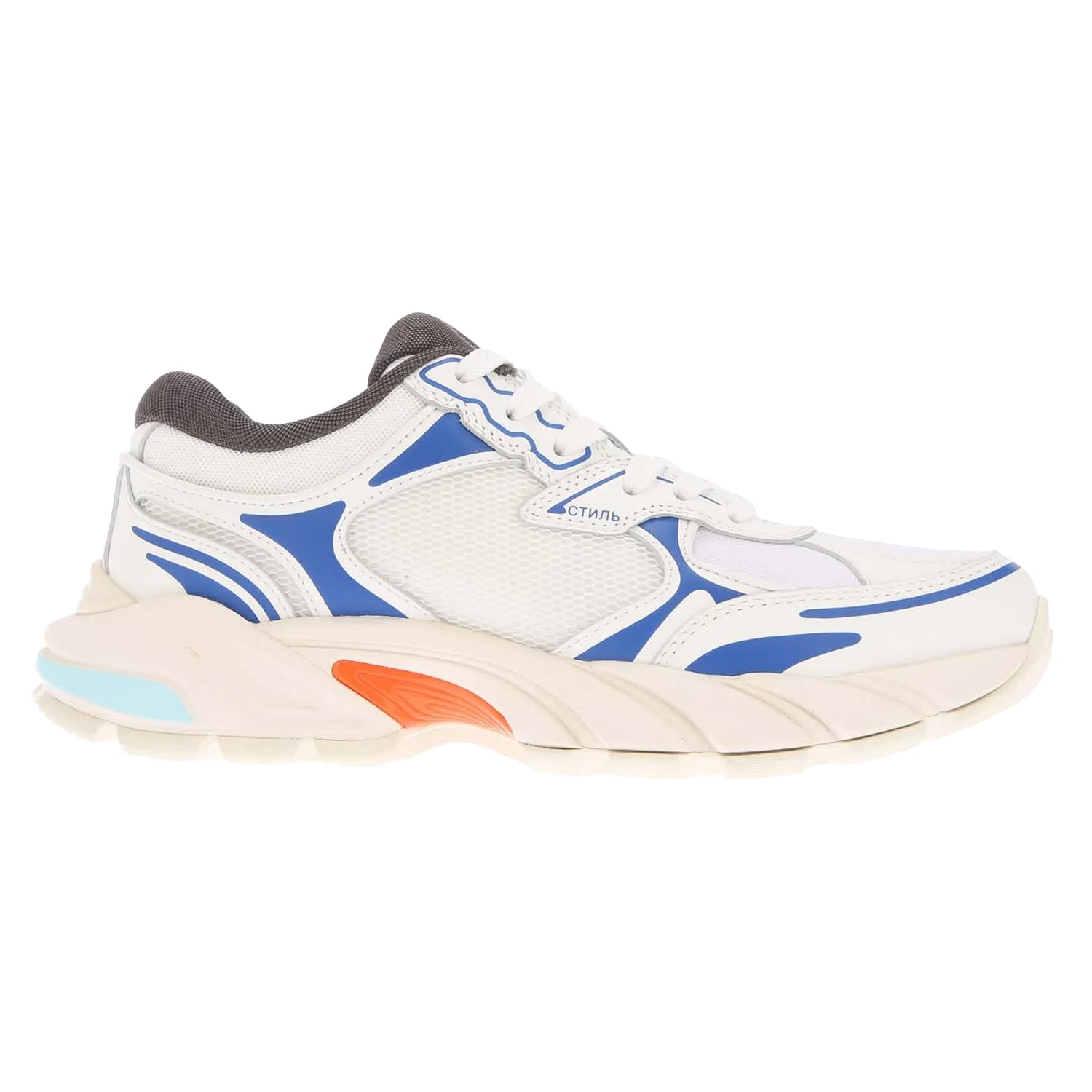 White-Blue-Orange - Side - Heron Preston Womens-Ladies Block Stepper Trainers