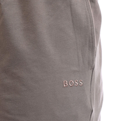 Brown - Lifestyle - Boss Mens Cotton Embroidered Logo Stretch Shorts