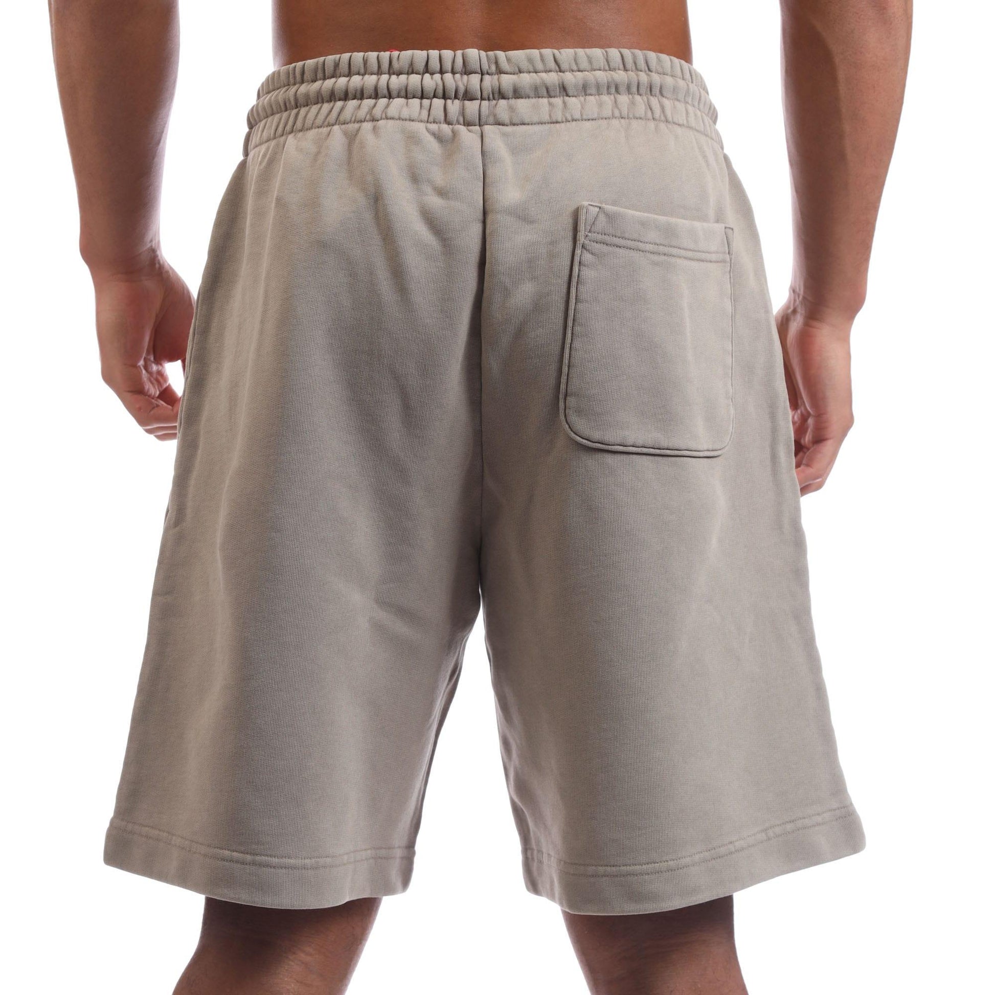 Brown - Back - Hugo Mens Dupaly Cotton Shorts