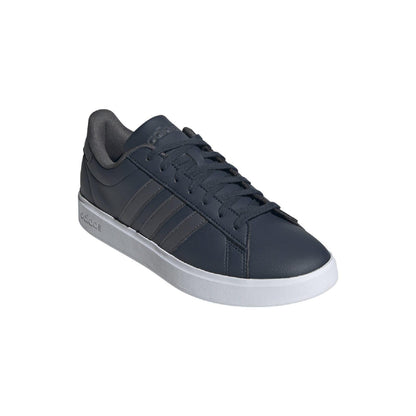 Ink-Grey-White - Close up - Adidas Mens Grand Court 2.0 Trainers