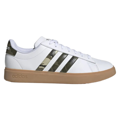 White - Side - Adidas Mens Grand Court 2.0 Trainers