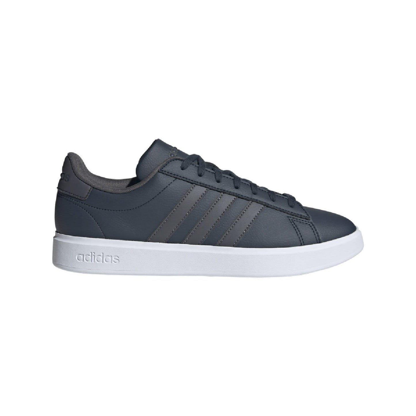 Ink-Grey-White - Front - Adidas Mens Grand Court 2.0 Trainers