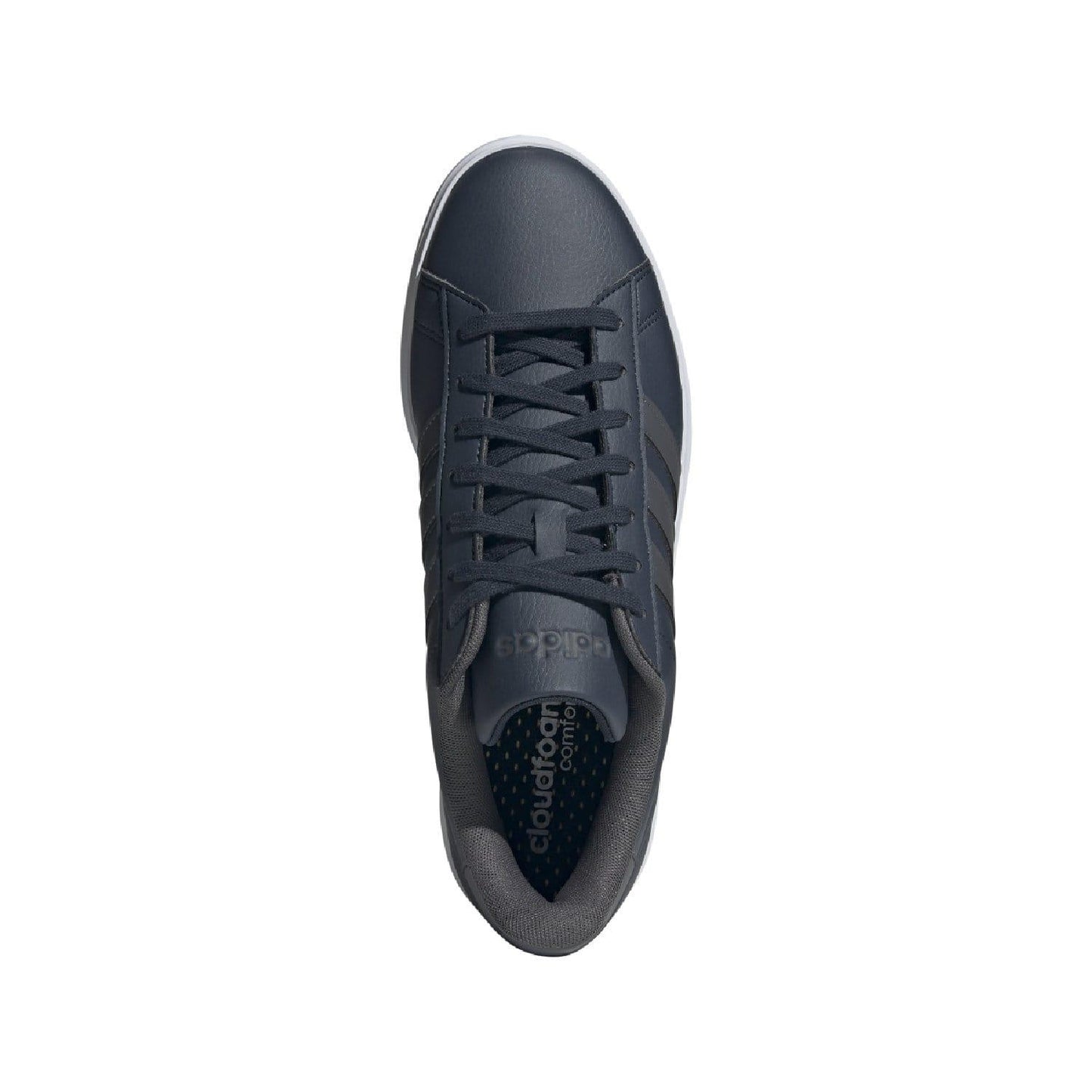 Ink-Grey-White - Side - Adidas Mens Grand Court 2.0 Trainers