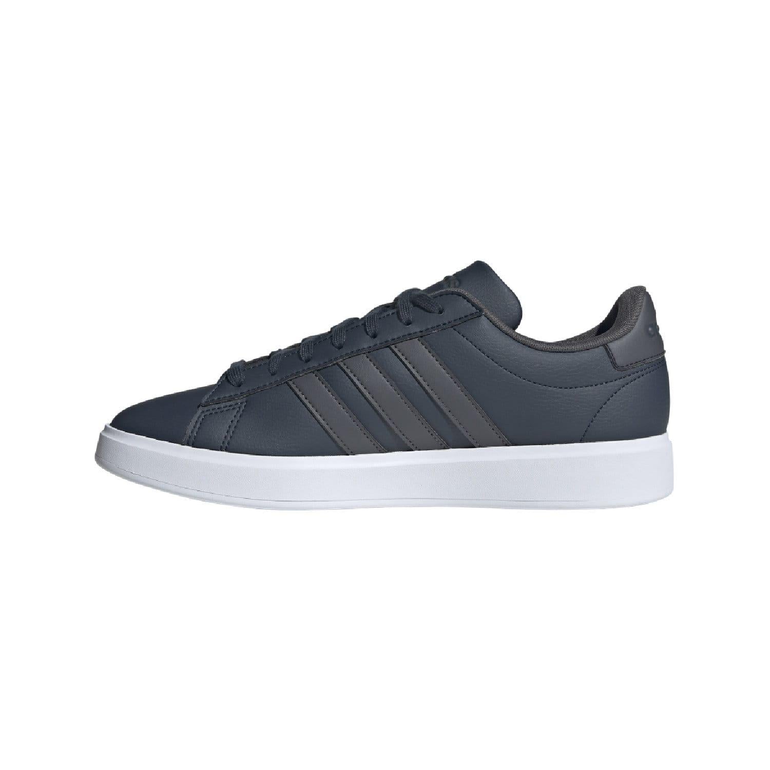 Ink-Grey-White - Pack Shot - Adidas Mens Grand Court 2.0 Trainers